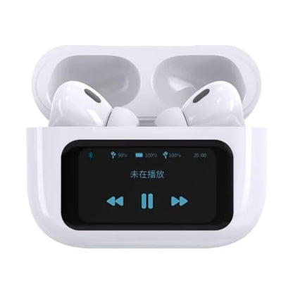 Audífonos tipo Airpods con pantalla