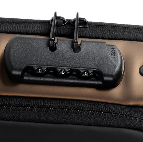 BOLSO ANTI ROBO DE CUERO CON USB